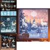 Christmas Window Clings Pvc Snowflakes And Reindeer Party Decorations Pack Of Five