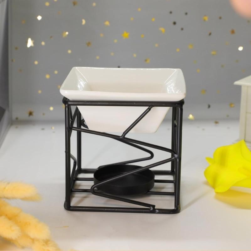 Decorative Ceramics Essential Oil Burners Aromatherapies Scent Diffuser Tealight Candle Holder Rack for Meditations Room