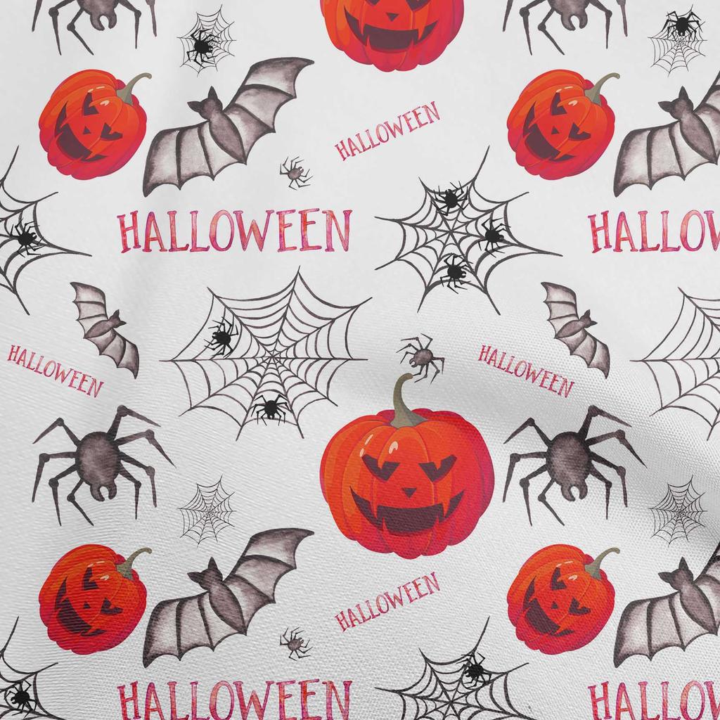 oneOone Bawełna Elastyczna Niebieska Tkanina Halloweenowa Tkanina do Szycia Na Metry Drukowana DIY Odzież Materiały do Szycia 40 Calowy