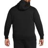 Nike Sportswear Club Fleece Full-Zip Hoodie Black/Black/White Men Streetwear BV2645-010