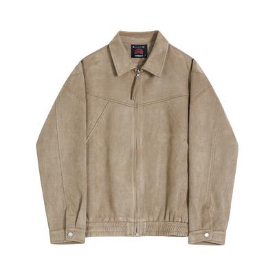 Kurze Jacke Herren Frühling Locker Reversjacke Koreanischer Stil Trendiges Retro-Oberteil