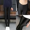 Thin Women Shiny Tights Stretch Ankle Length Leggings Pencil Step Foot Pants