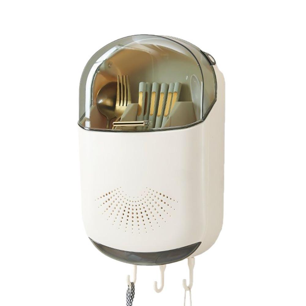 Dustproof Chopstick Holder No Drill Chopstick Container Kitchen Storage Box Chopstick Rack Kitchen