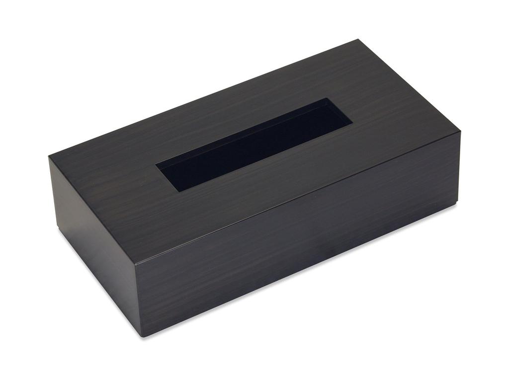 Tatsucraft Wood Grain Tissue Box Case, Wood Grain Black, Tissue Case, Car Tissue Case, Stylish and Cute Tissue Cover, Tissue Box Case, Tissue Box
