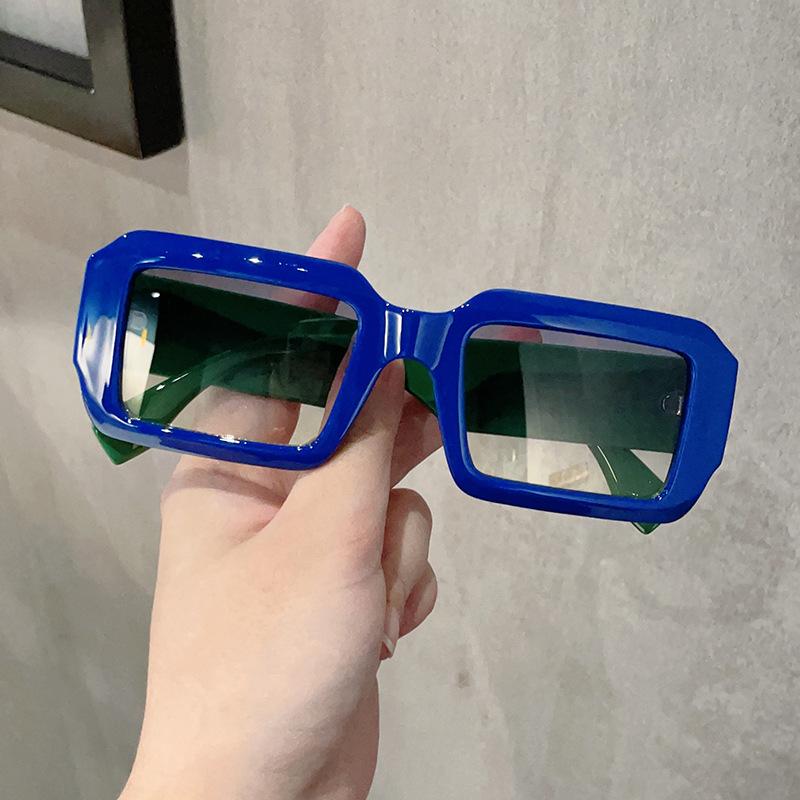 Rectangle Shape Men's Sun Glasses European American Style Anti-reflective Sunglasses for Women Holiday Travelling Sun Glass