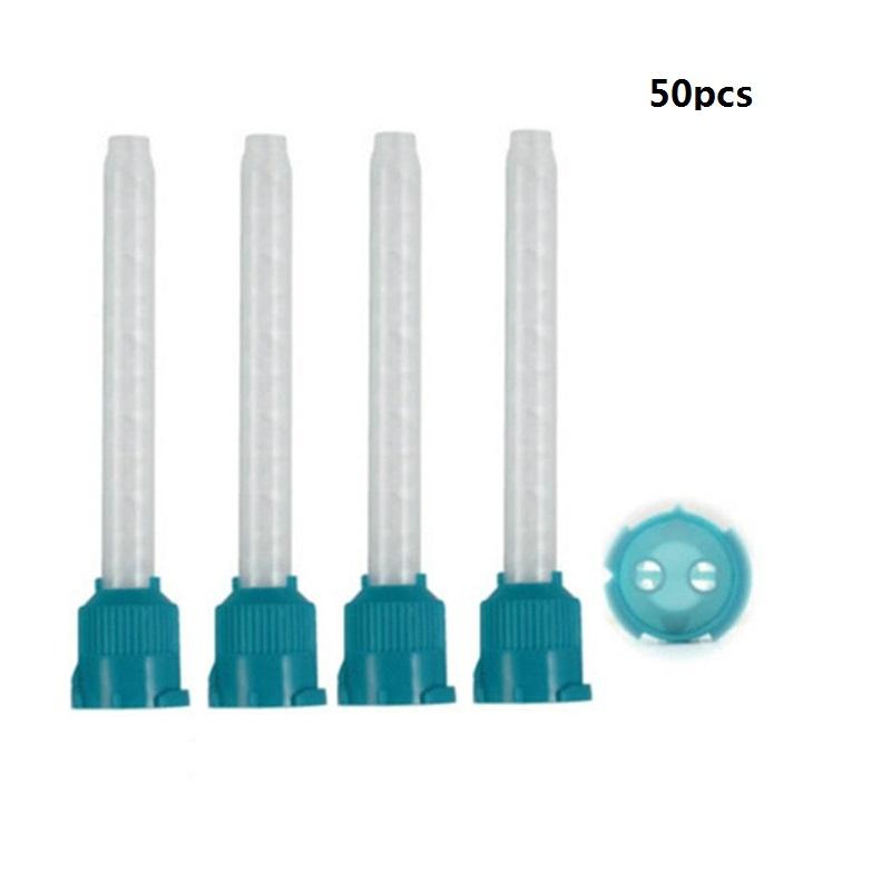 Dental Impression Mixing Tips Silicone Rubber Conveying Mixing Head Disposable Dentistry Lab Material Impression Nozzle Tube