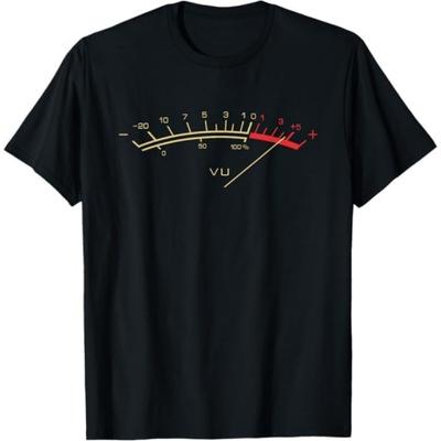 Retro VU Meter Hi-Fi Vintage Stereo Music Lover Gift T-Shirt Mali Mens Womens Tank Top Sweatshirt Hoodie Longsleeve 221 Black