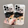 Hübsche süße Katzen-Handyhülle für Xiaomi Mi 15T 14T 13 12 12s 9 10 11 Poco C40 M5 X3 F4 NFC Pro 4G 5G Glänzende Folie Harte PC-Abdeckung