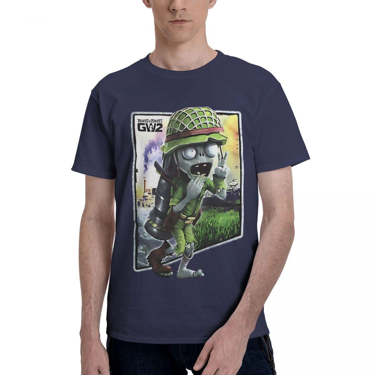 

Z003 Plant Vs Zombies 100 Cotton Casual Breathable Confortable Shirt Mens TShirts Funny Gift 4XL