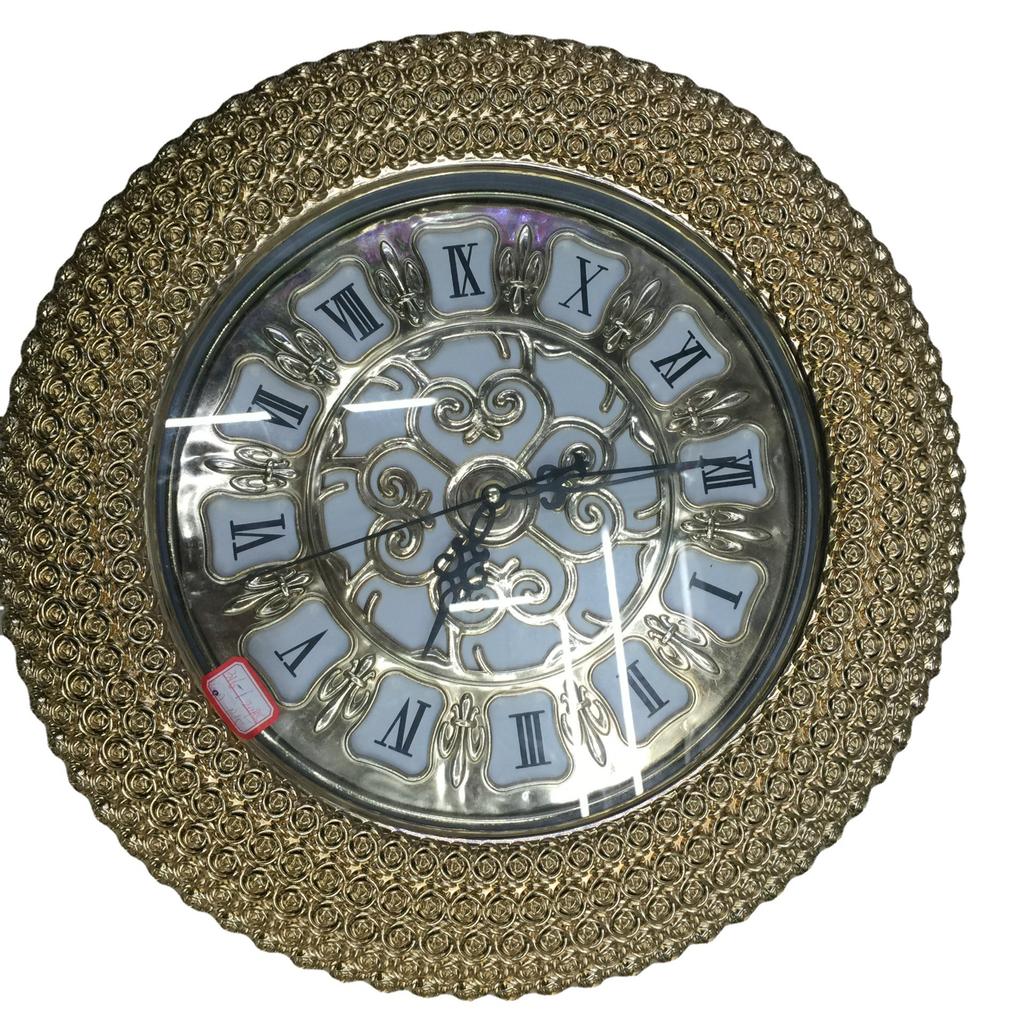 Relógio de parede galvanizado pintado por spray Relógio de parede montado na parede Relógio de sala de estar de plástico Relógio europeu