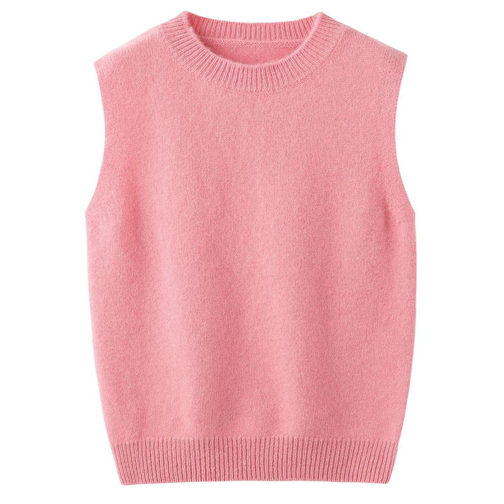 New Kids' 100% Wool V-Neck Sleeveless Sweater