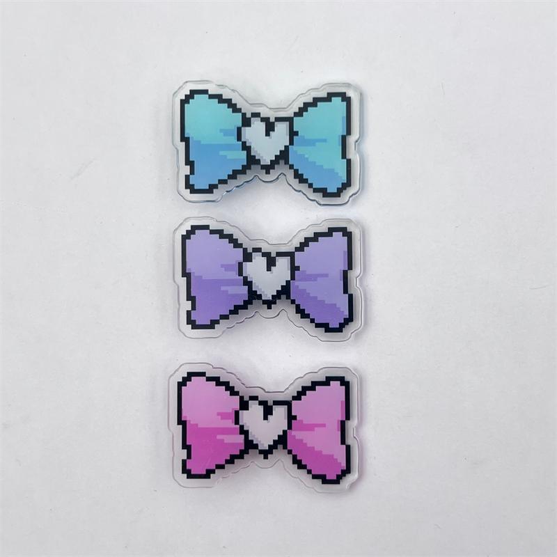 

Game NEEDY GIRL OVERDOSE KAnge Ame Rain Cosplay Hairpins Colorful Bowtie Acrylic Hairclips Jewelry 3Pcs/Set Headwear Accessories