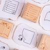 Original Light Retro Handbook Seal Message Box Series Cute Cat Garland Border Handbook Decorative Print Stamp