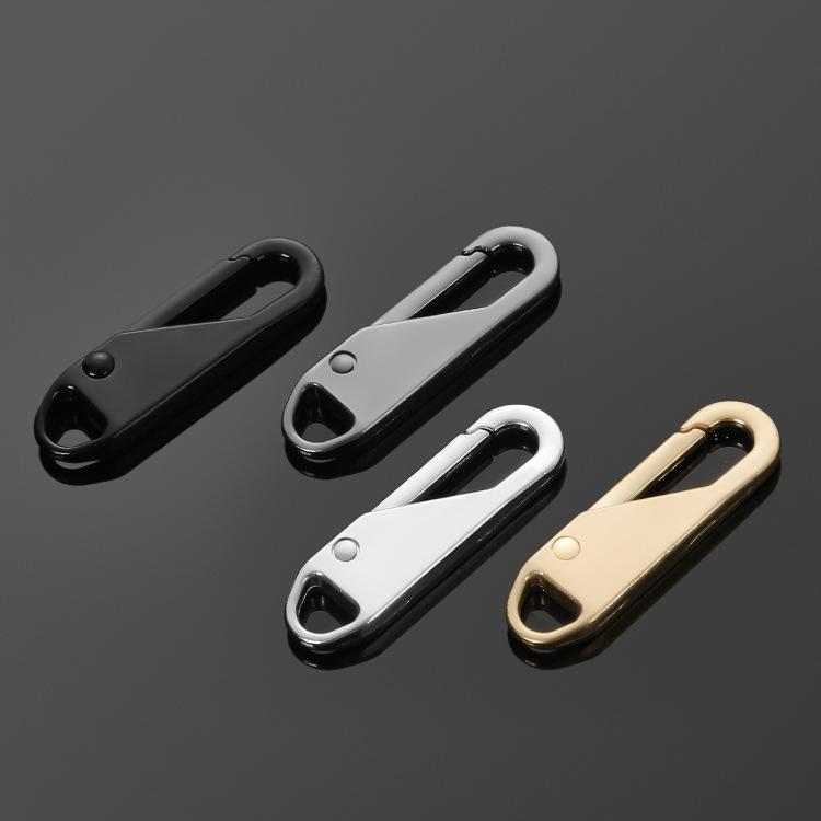 4PCS Movable Zipper Piece, Metal Zipper Lock Piece, Luggage Repair Zipper Piece, Removable Zipper Head for Clothes Accessories