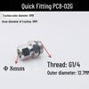 Pneumatic Quick Connect Straight Fitting G1/4 PC8-02G PC10-03G PC12-04G with O-ring Seal