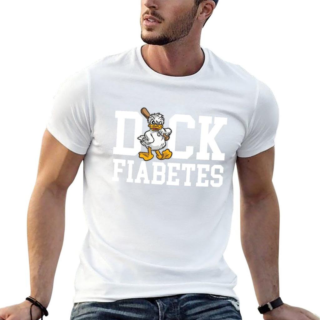 Duck Fiabetes Diabetes Wordplay Humor TShirt animal prinfor boys shirts graphic tee  custom shirt mens fashion Regular style