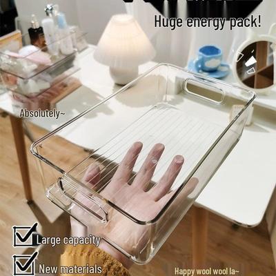 Transparent Large-Capacity Multifunctional Jewelry and Desktop Storage Box