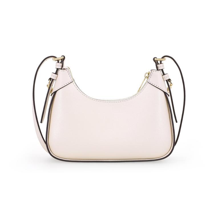 Michael Kors Wilma Minimalistická jednobarevná kožená taška přes rameno Crossbody Malé dámské tašky Krémová 35H3G3WC5L-LTCREAM