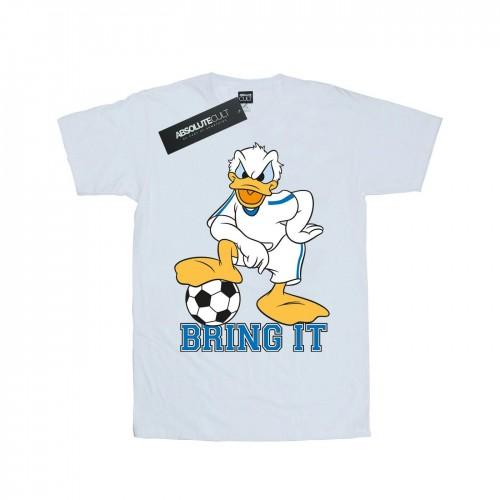 Disney Womens/Ladies Donald Duck Bring It Cotton Boyfriend T-Shirt