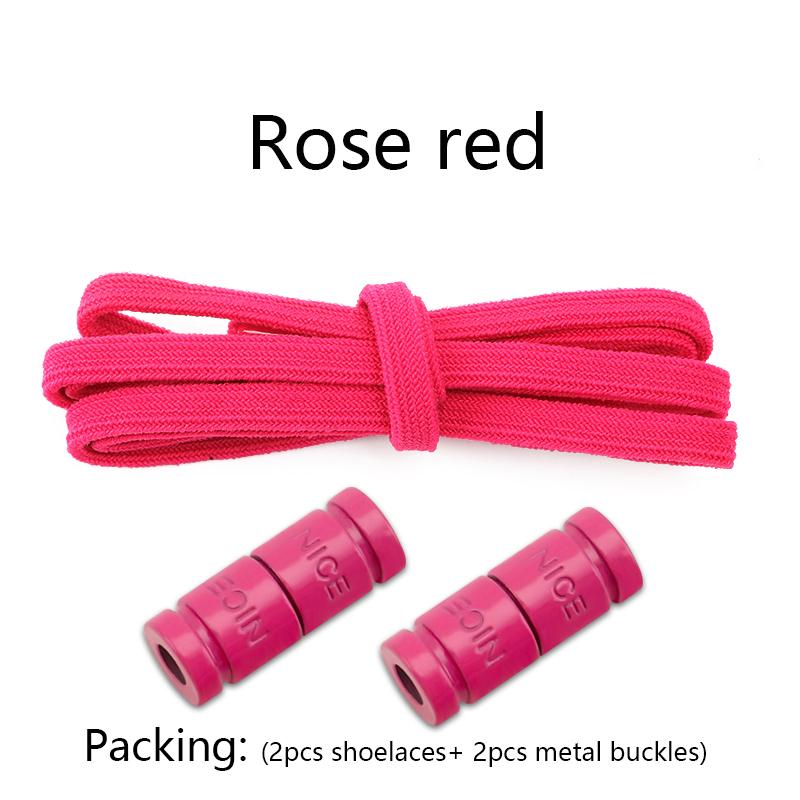No Tie Shoe laces Elastic Laces Sneakers Colorful Capsule Lock Shoelaces Without ties Kids Adult 0.6cm Flat Shoelace for Shoes