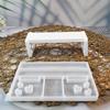 Bench Shaped Candle Holder Molds Bench Candlesticks Molds for Making Candle Holder Gypsum Decorations Christmas Gift