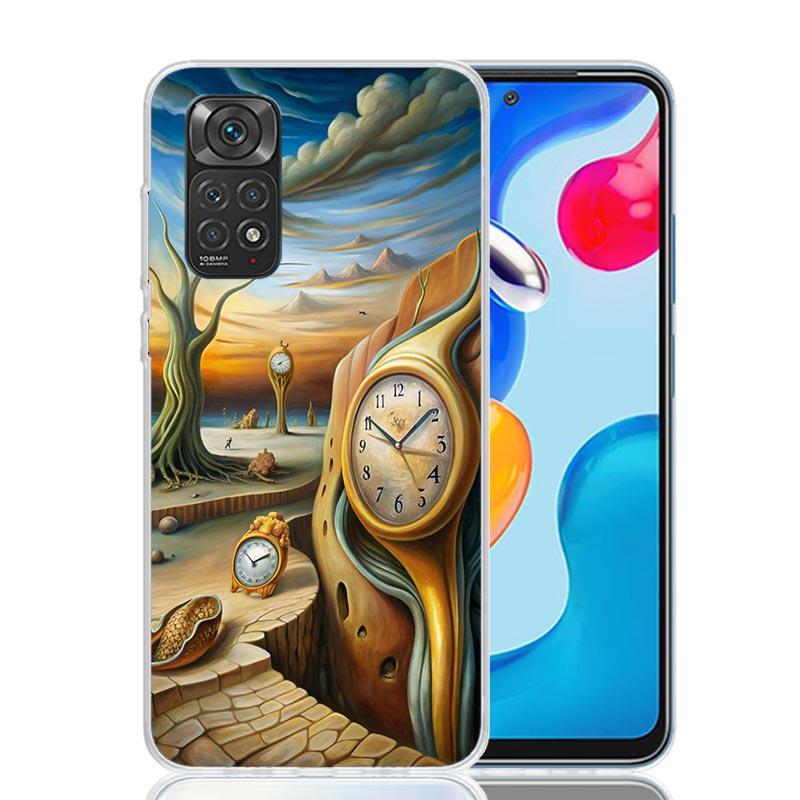 Salvador Dali Art Phone Case For Xiaomi Redmi Note 13 14 15 Pro Plus 12S 12 14S 11S 11E 10 10S 11 11T 5G 4G Cover Coque Redmi No