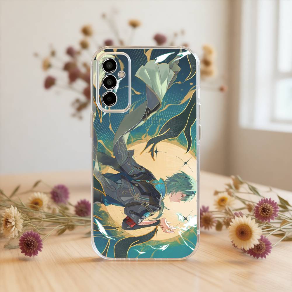 

Honkai Star Rail Anaxa Phone Case Transparent Silicone Soft For SamsungA10,12,20,21S,30,31,40,50,51,52,70,71 Samsung a30 a20