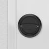 Serratura per porta in acciaio inossidabile con anello di trazione per maniglia per porta dell'armadio cassetto armadio nero