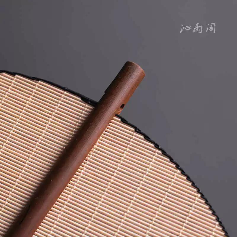 Handmade Waist Fan Antique Fan Han Chinese Clothing Cheongsam Rolling Long Handle Circular Fan Chinese Wind Long Tassel Double-Sided Old Bamboo