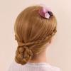 Mini Hat Clip Small Tea Party Top Hat Fascinator Hair Pin with Flower Feather for Girls Birthday Costume Hair Accesories