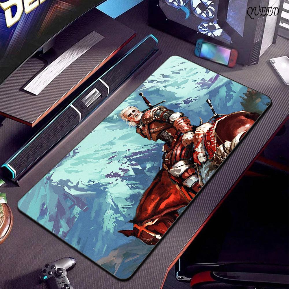 T-The W-Witchers 3 W-Wild H-Hunt Mousepad Mousepad da Gioco Tappetino XXL per Tastiera Accessori Ufficio Gomma Antiscivolo Tappetino Grande per Scrivania