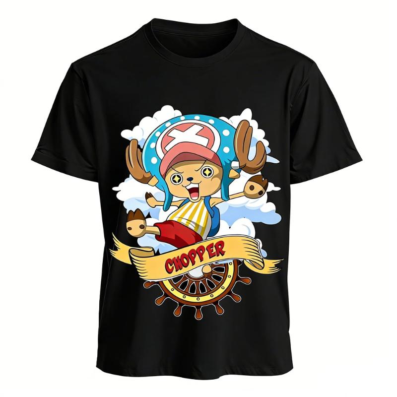 

Streetwear One Piece Chopper Anime T Shirt Men Women Cotton Short Sleeve Tee Tops Casual Graphic Tee Y2k Clothes 2026 Summer New S