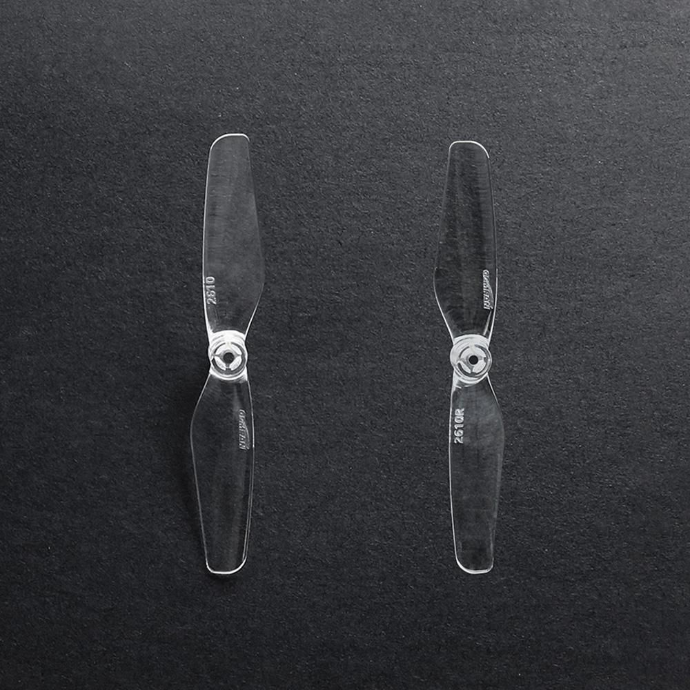 

1 Pair Gemfan 2610 2.6 Inch 2 Blades Propeller 1.2mm / 1.5mm Shaft Hole for 120mm Freestyle RC FPV Racing Drones чистий