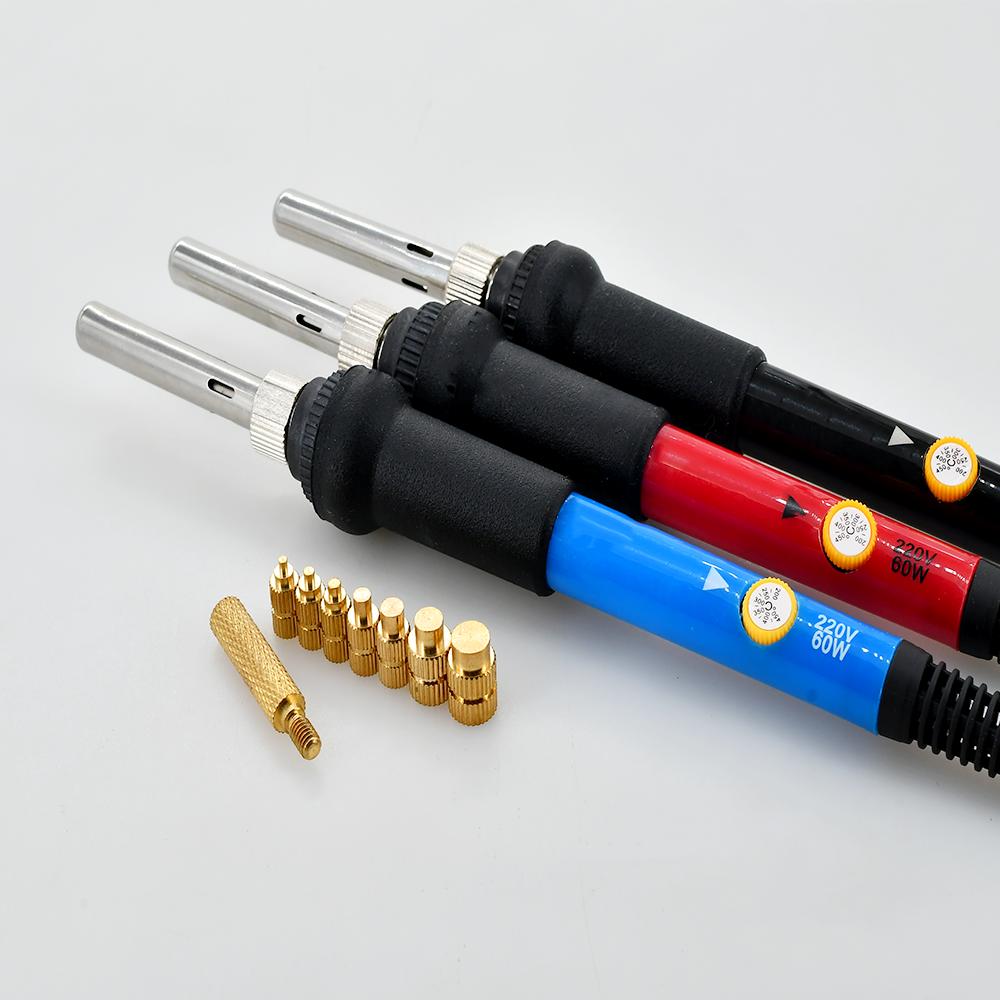 Hot Melt Brass Insert Nut Iron Tip Tool M2 M2.5 M3 M4 M5 M6 M8 Knurled Thread Insertsnut Plastic 3D Printer Soldering Iron Kit