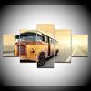 A Classical bus traveling on highway 5 Piece Wallpapers Art Canvas Print modern Poster Modular art painting Home Decor