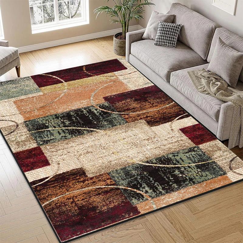 Nordic Abstract Area Rug for Living Room Bedroom Large Plush Non-Slip Floor Carpet Modern Home Decor