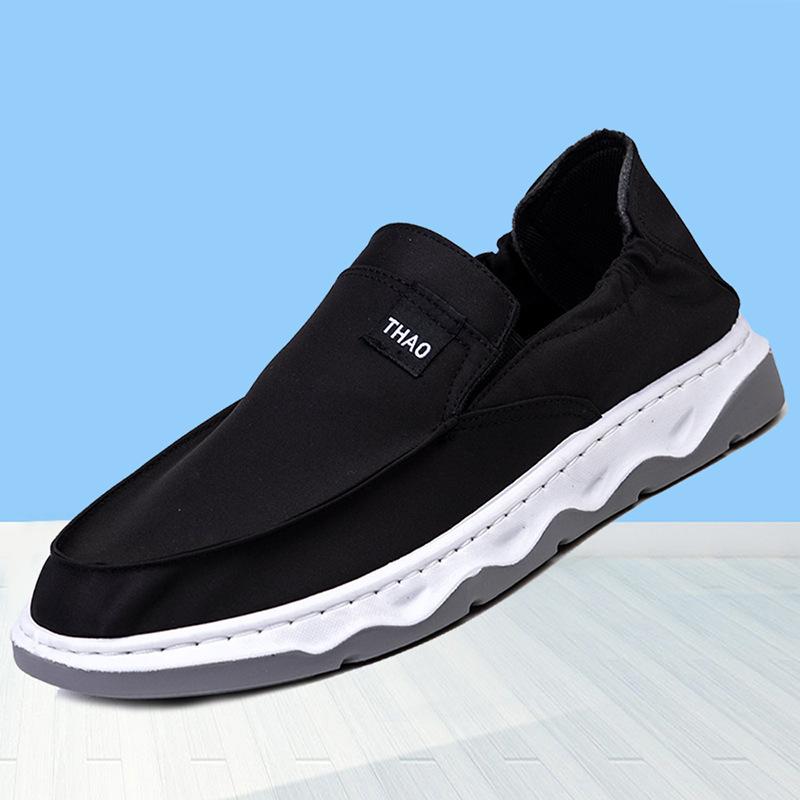 Herrenschuhe 2025 neue Herbst-Einzelschuhe mit weicher Sohle, niedrig geschnittene Slipper, koreanische Version, Herren-Freizeitschuhe zum Hineinschlüpfen