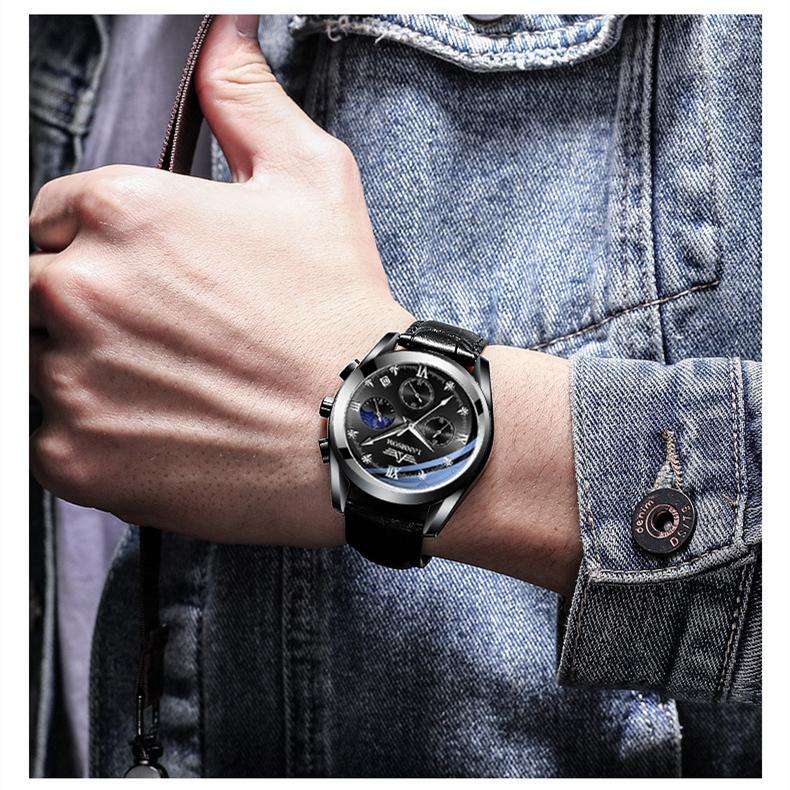 Ceasuri de lux pentru bărbați de top brand, cu cutie, multifuncționale, impermeabile, luminoase, pentru bărbați, cu cuarț