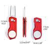 Golf Divot Repair Tool with Popup Button Mini Golf Divot Tools Golf Green Fork