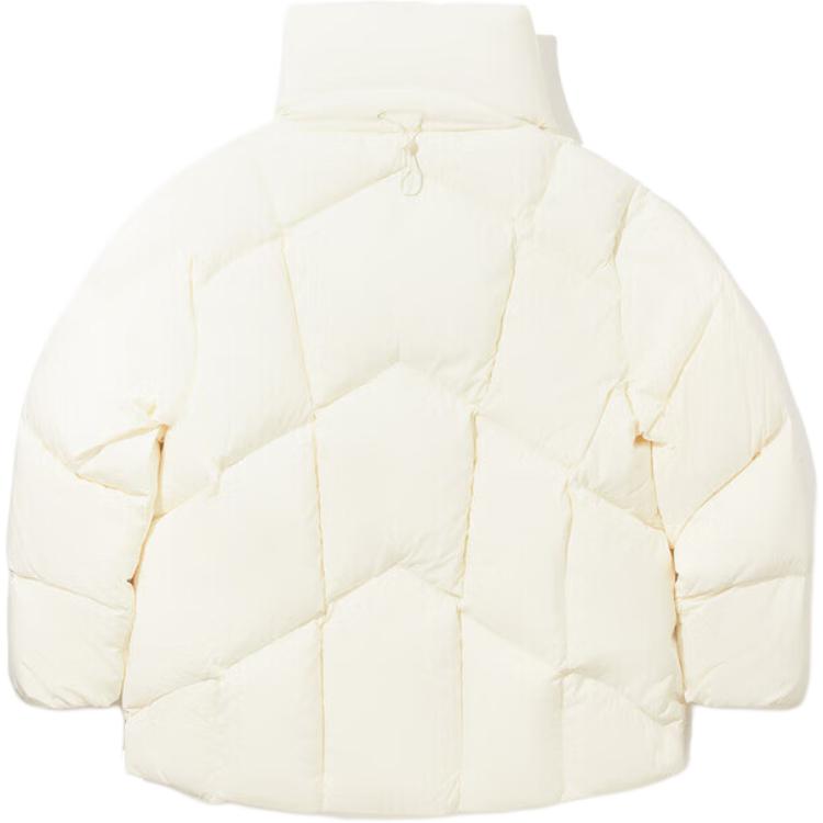 Li Ning Solid Color Stand Collar Soft Breathable Versatile Loose Down Jacket Women outerwear AYMV540-1