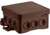 NS6 FASTBOxHOOK wall-mounted installation box, 85x85x40mm, brown, SIMET