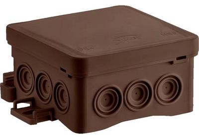 NS6 FASTBOxHOOK Wall-mounted Installation Box, 85x85x40mm, Brown, SIMET