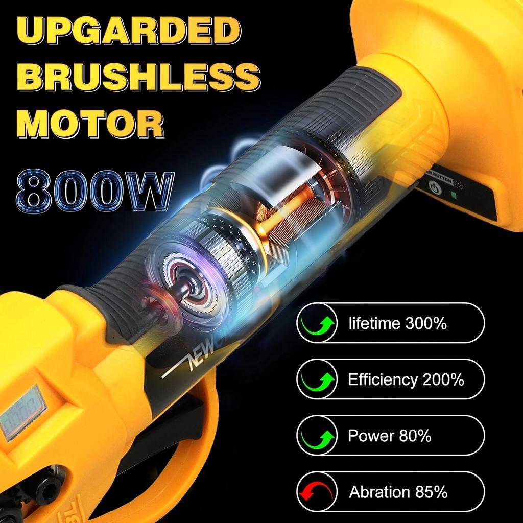 NEWONE18V wireless scissors with LXT battery compatible LCD display screen, maximum cutting diameter: 30mm, 2-speed switch adjustment