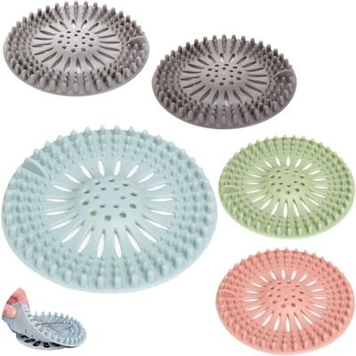 Hair Filter Sink Anti-blocking Shower Drain Covers Silicon Kitchen Deodorant Plug Strainer for Shower Drain Kitchen Accessories