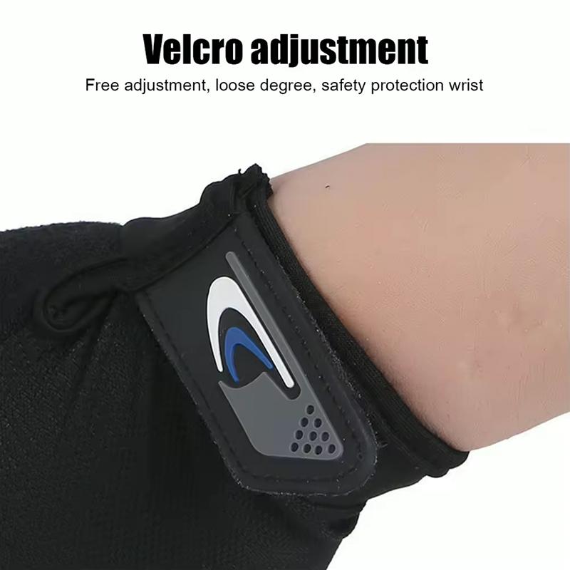 Summer Men Fishing Gloves Women Two Finger Cut Male Touchscreen Angling Anti-Slip Sun-Proof Breathable Cycling Fitness Gloves