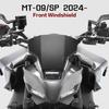 For Yamaha MT09 MT 09 MT-09 SP 2024 2025 Motorcycle Aluminum Sport Windshield Visor Black Silver Windscreen Deflector