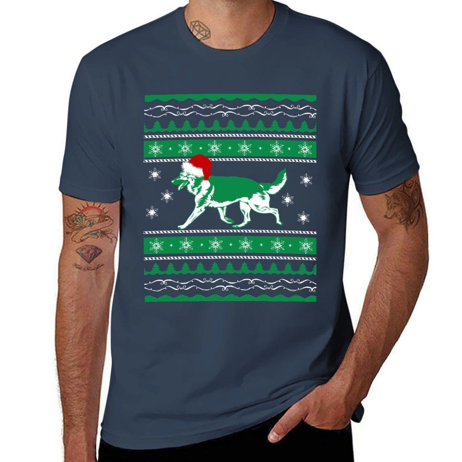 GERUnisex SHEPHERD CHRISTMAS TShirt anime t shirts oversize anime tshirt TShirt S