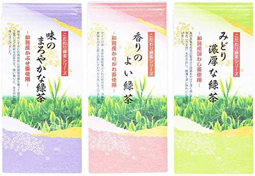 

Green tea Special green tea Comparison set 80g x 3 Chiran tea Tea leaves Sencha Leaf [Shinbara Seicha] bags/Tea