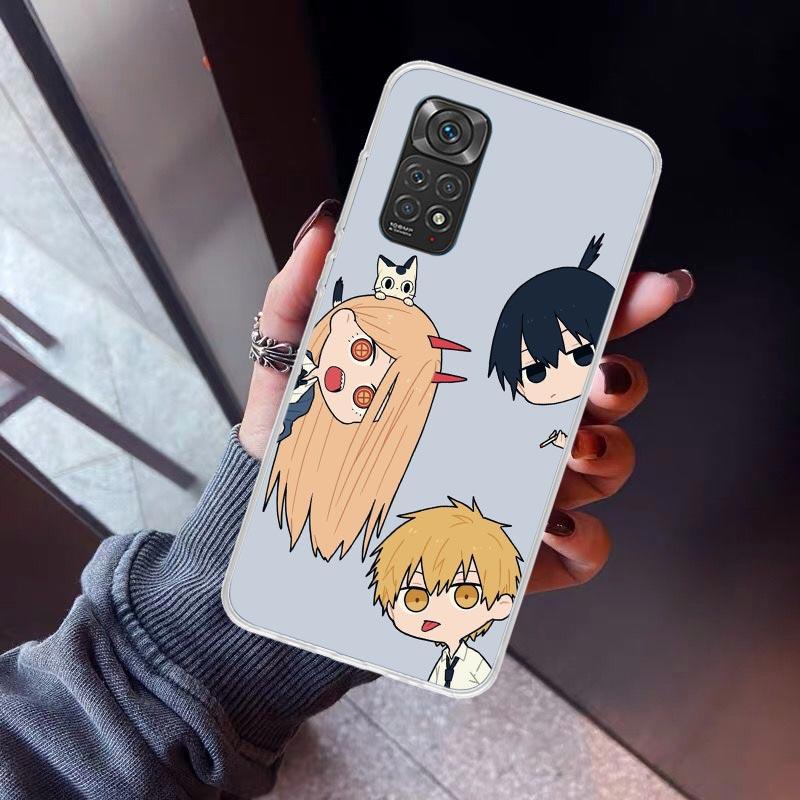 C-Chainsaw Mans Cute Phone Case For Xiaomi Poco X5 X6 X7 Pro F7 Ultra M7 Redmi 15C 15 13C 13 12C 12 10 10C 10A 9 9C 9T 9A Cover