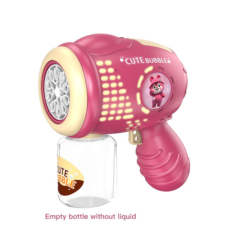 Bubble Children's Toy Small Steel Cannon Fully Automatic Bubble Blowing Outdoor Bubble Gun Without Battery Bubble Water